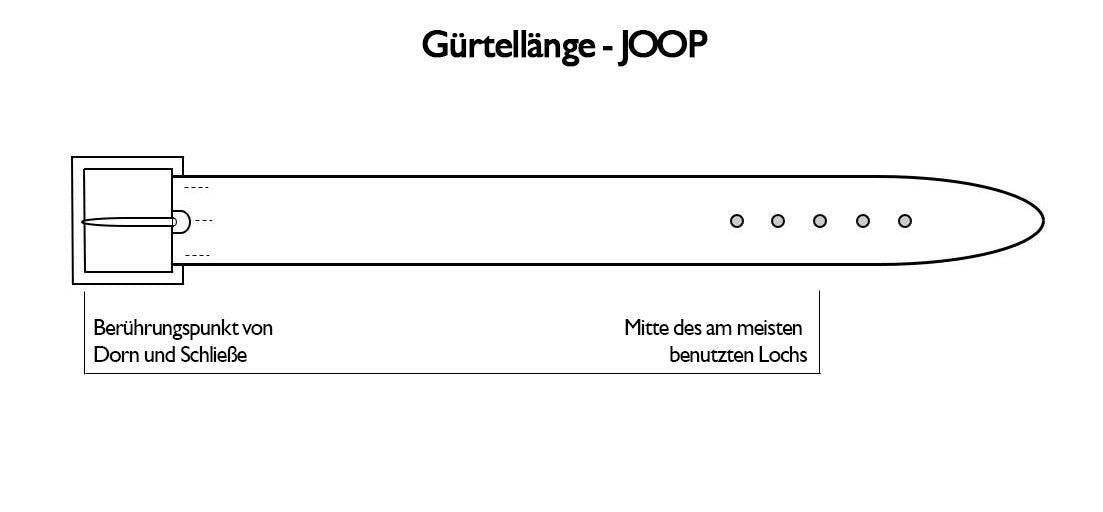 JOOP! Herren Gürtel - Coll. Belt 3,5 cm, Echtleder, Dornschließe, Logo