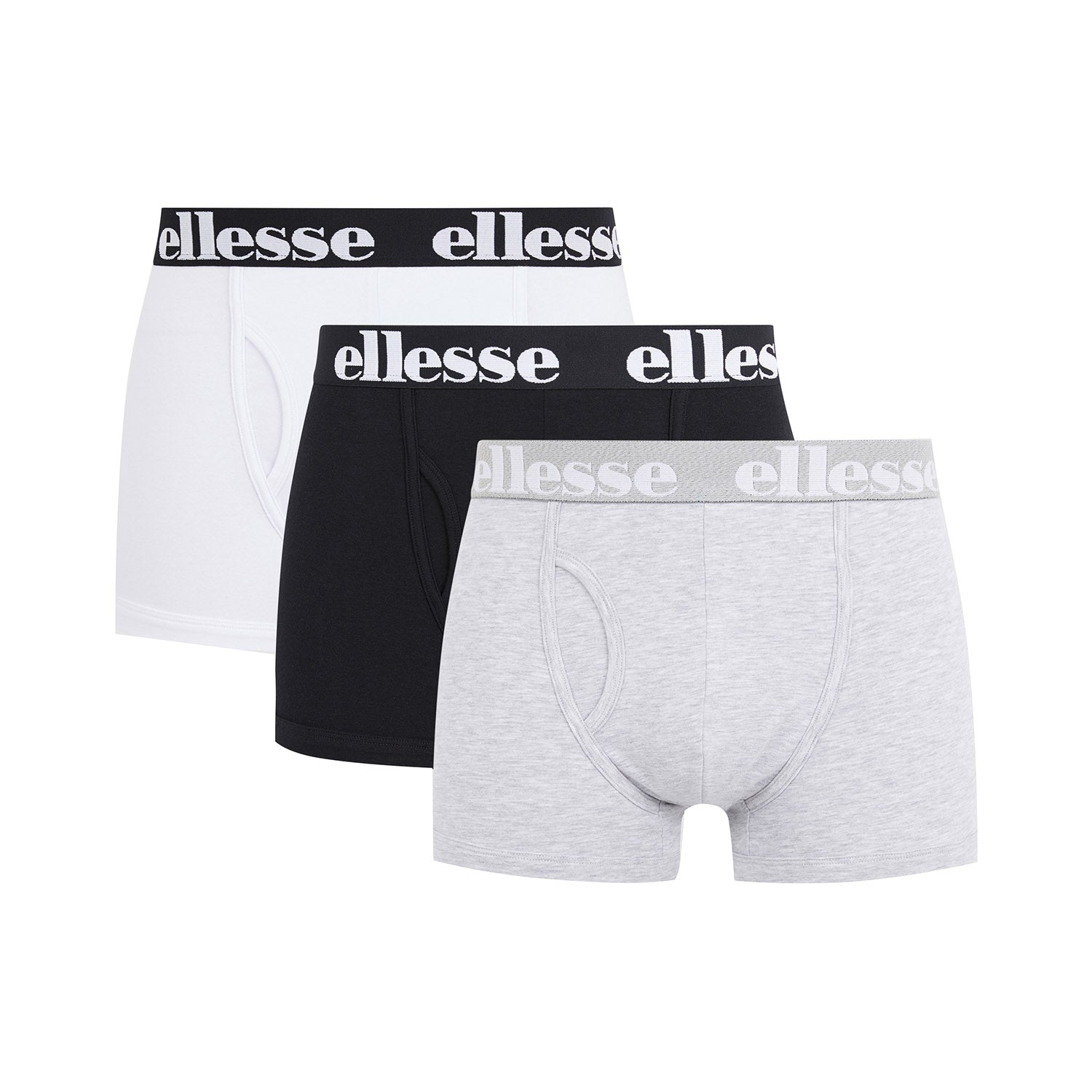 ellesse Men's Boxer Shorts HALI, 3-pack - Fashion Trunks, Logo, Cotton Stretch