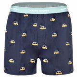 Happy Shorts Herren Webboxershorts - American Style, Baumwolle, gemustert