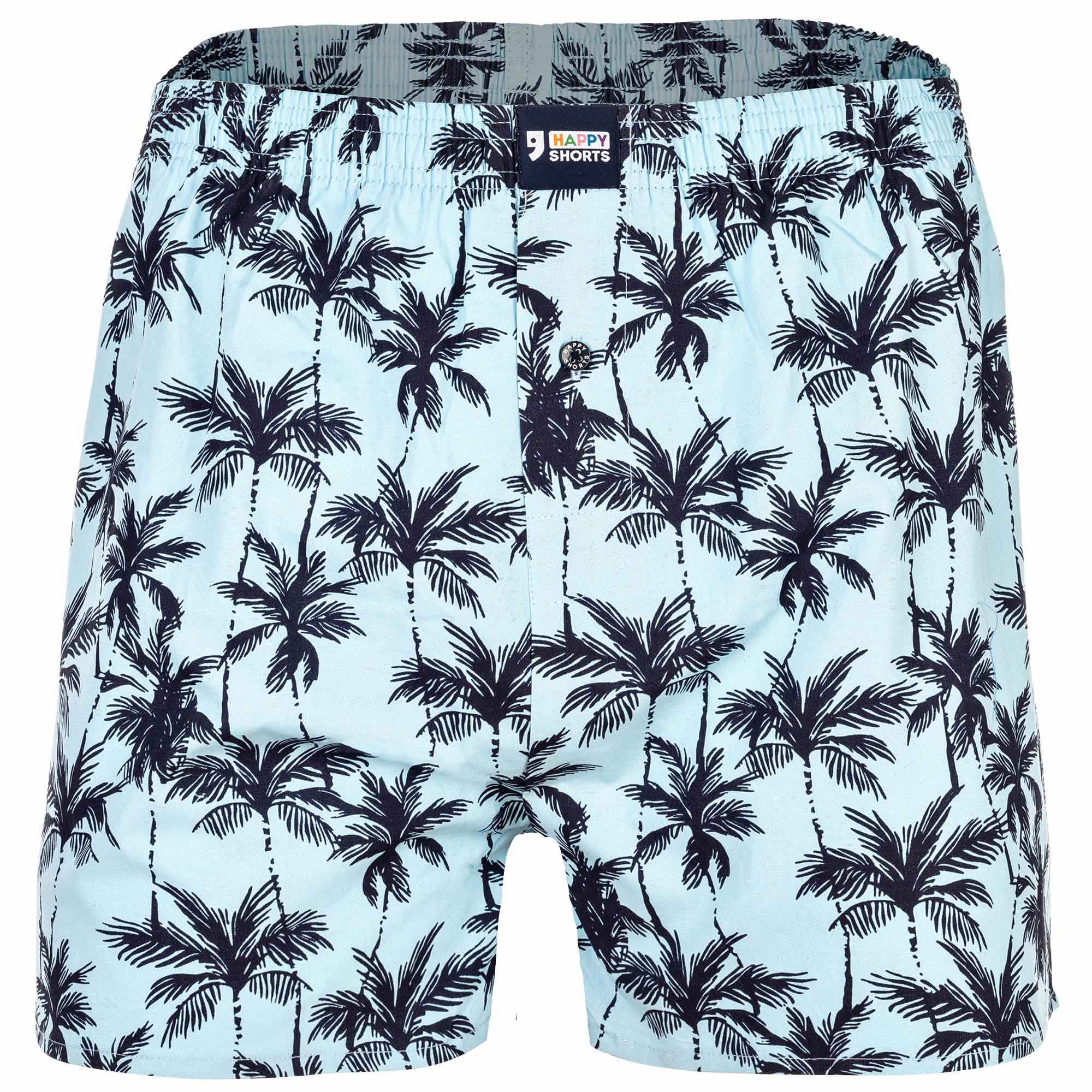 Happy Shorts Men's woven boxer shorts – American style, cotton, patterned