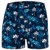 Happy Shorts Herren Webboxershorts - American Style, Baumwolle, gemustert