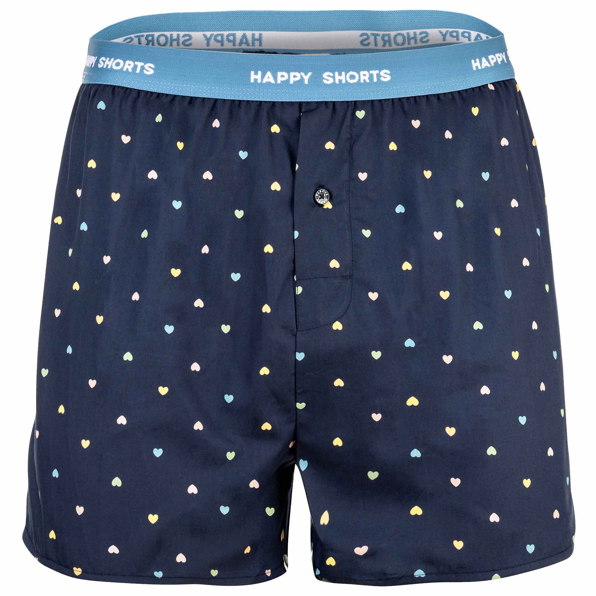 Happy Shorts Herren Webboxershorts - American Style, Baumwolle, gemustert