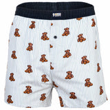 Happy Shorts Herren Webboxershorts - American Style, Baumwolle, gemustert