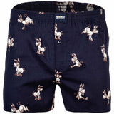 Happy Shorts Herren Webboxershorts - American Style, Baumwolle, gemustert