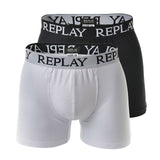REPLAY Herren Boxer Shorts, 2er Pack - Trunks, Cotton Stretch