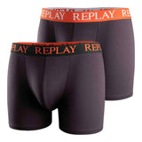 REPLAY Herren Boxer Shorts, 2er Pack - Trunks, Cotton Stretch