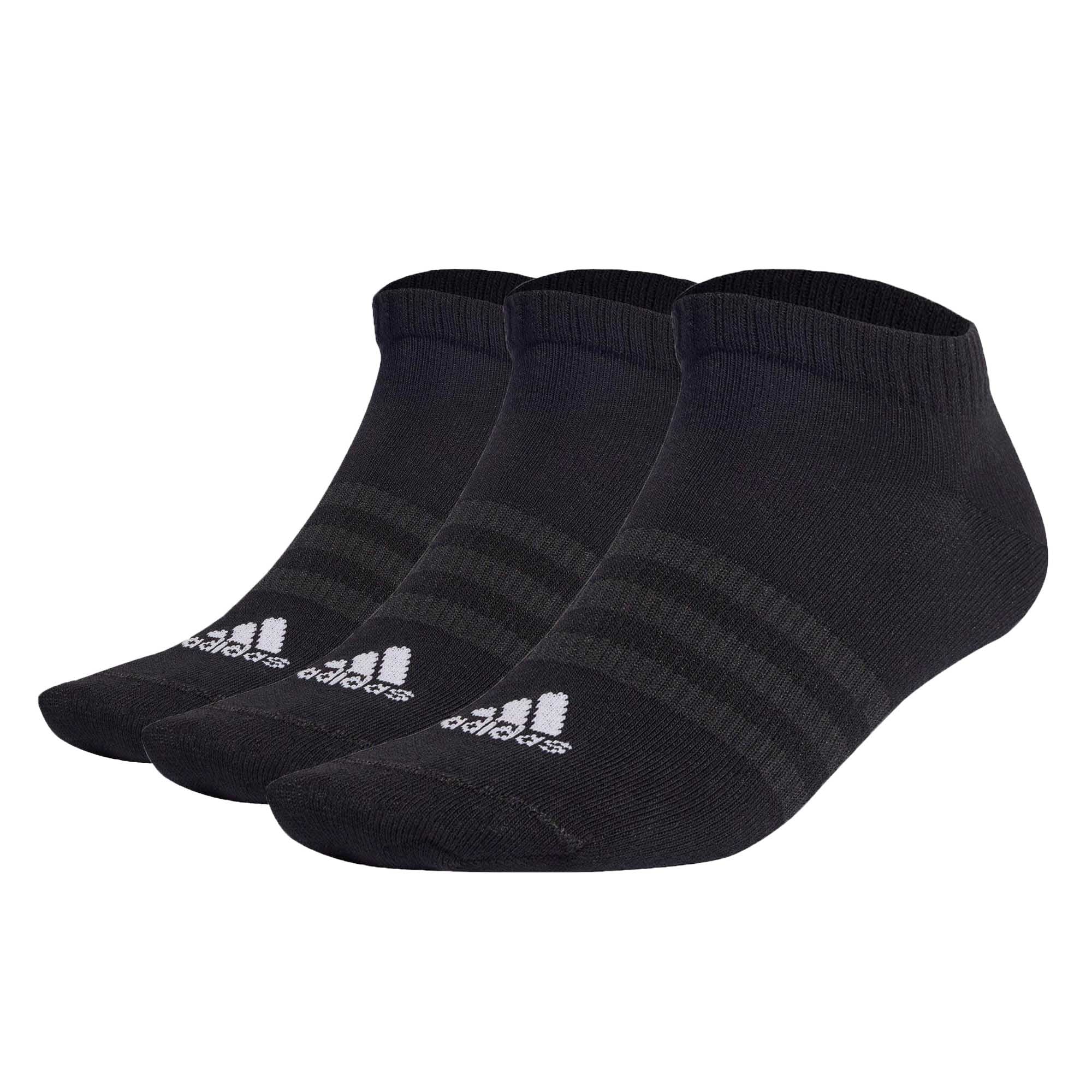 adidas Unisex Sneakersocken, 3er Pack - Thin and Light Sportswear Low Cut Socks, Logo, einfarbig