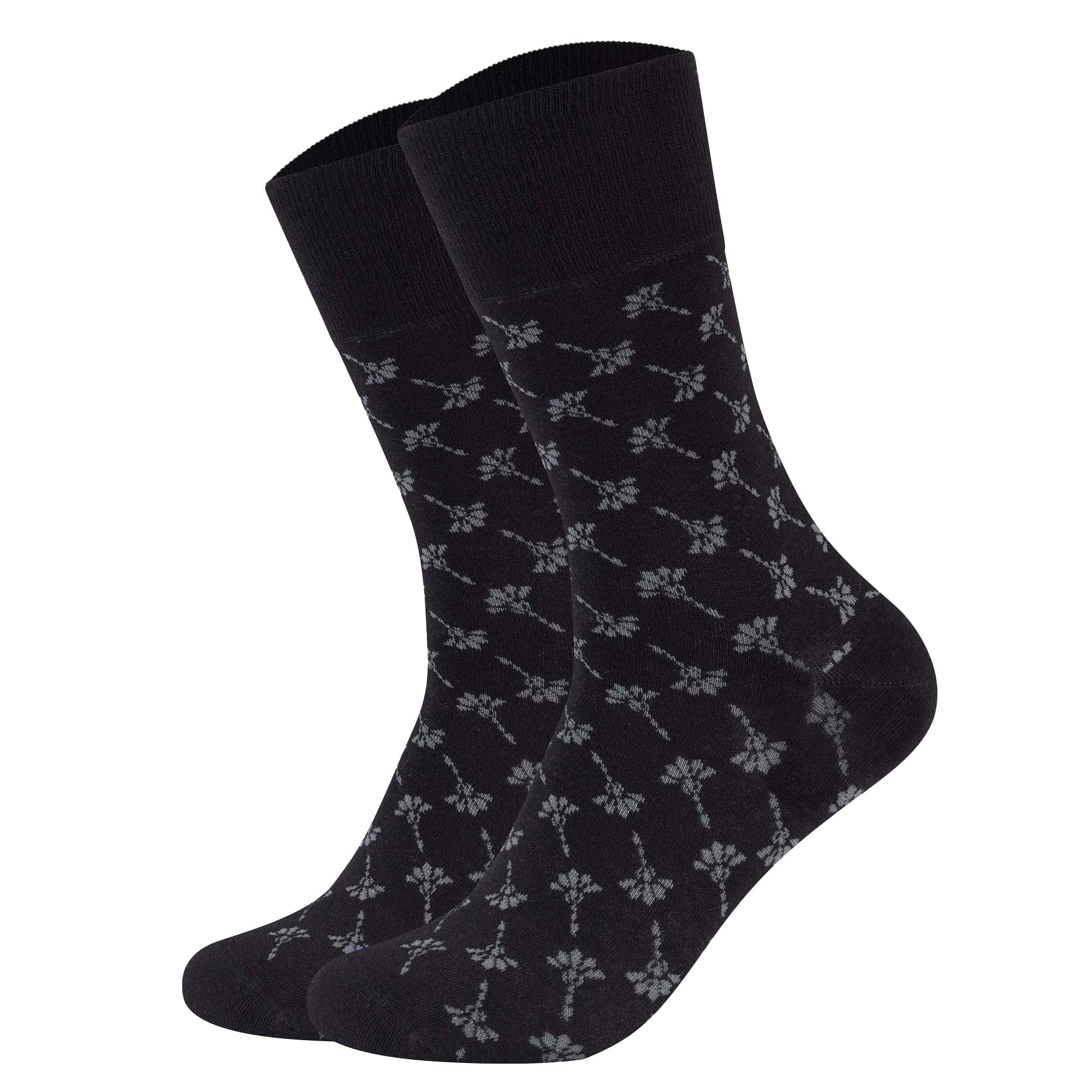 JOOP! Unisex Socken, 2er Pack - Premium Essential Organic Cotton Socks, gemustert