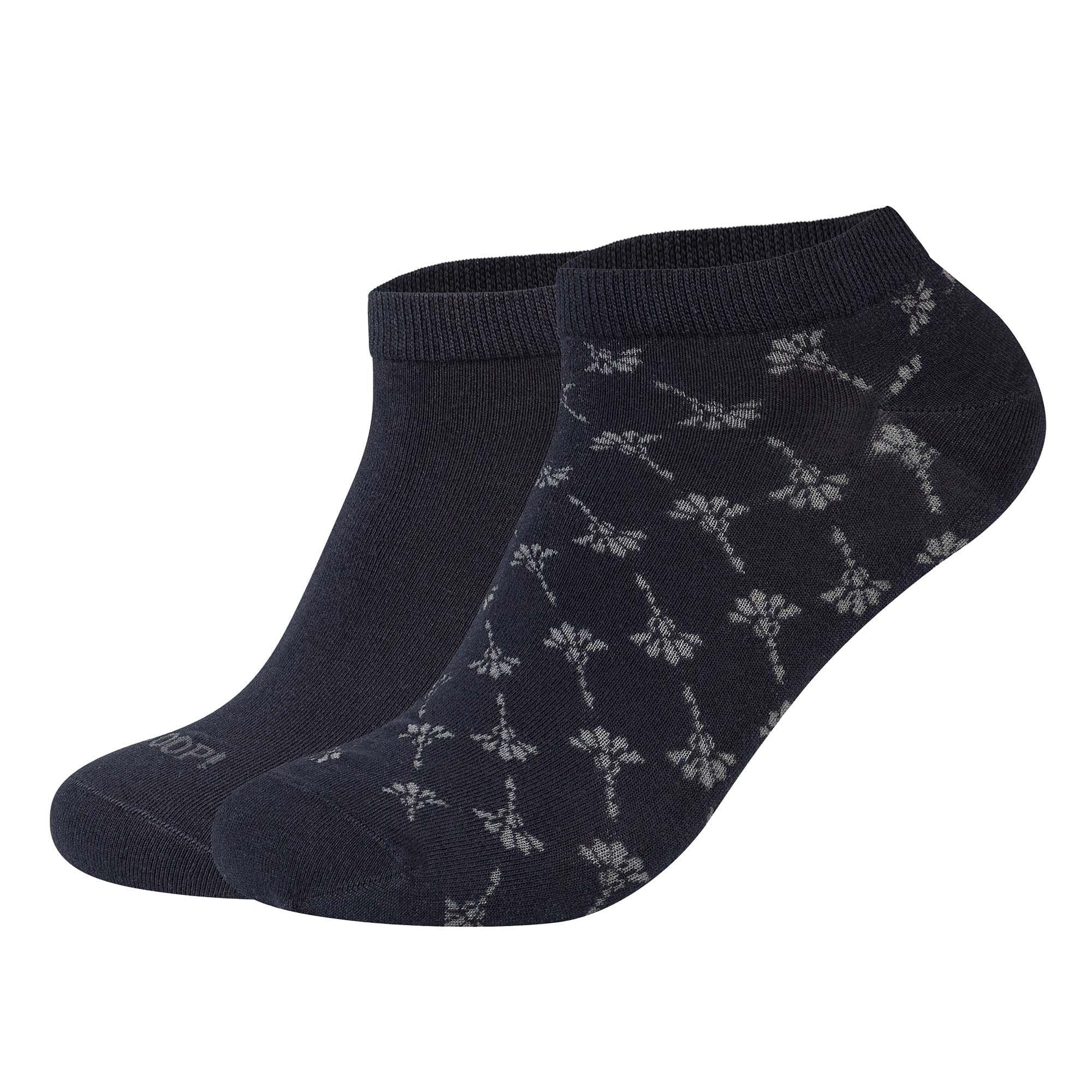 JOOP! Unisex Sneakersocken, 2er Pack - Premium Essential Iconic Sneaker, Logo, einfarbig
