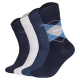 JOOP! Unisex Socken, 4er Pack - Premium Essential Socks in Box, Geschenkbox, Logo