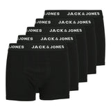 JACK&JONES Jungen Boxershorts, 5er Pack - JACHUEY TRUNKS, Baumwoll-Stretch, Logobund