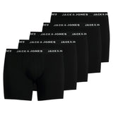 JACK&JONES Herren Boxer Shorts, 5er Pack - JACHUEY TRUNKS PLUS, Baumwoll-Stretch