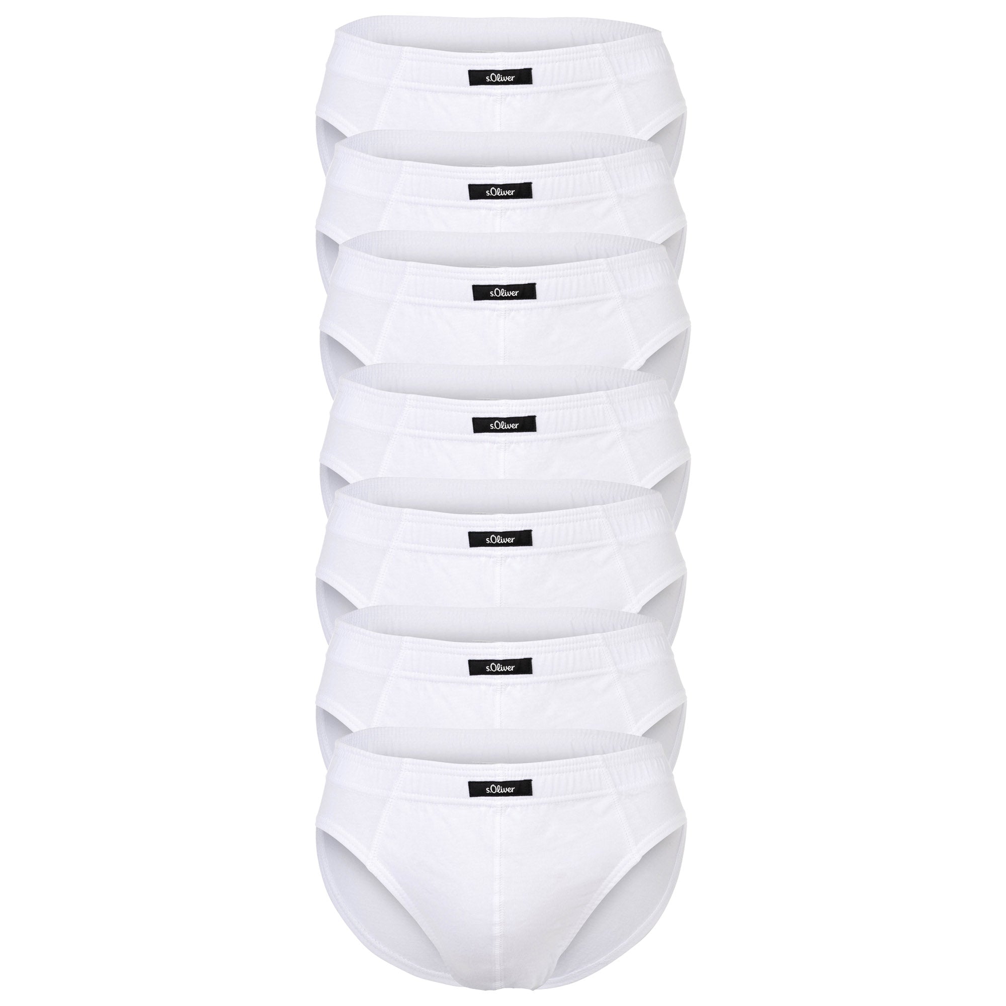 s.Oliver Herren Slips, 7er Pack - Slipdose, Baumwolle, einfarbig