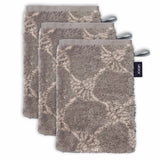 JOOP! Waschlappen, 3er Pack - Waschhandschuh, Doubleface, Walkfrottier