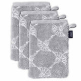 JOOP! Waschlappen, 3er Pack - Waschhandschuh, Doubleface, Walkfrottier