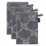 JOOP! Waschlappen, 3er Pack - Waschhandschuh, Doubleface, Walkfrottier