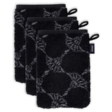 JOOP! Waschlappen, 3er Pack - Waschhandschuh, Doubleface, Walkfrottier
