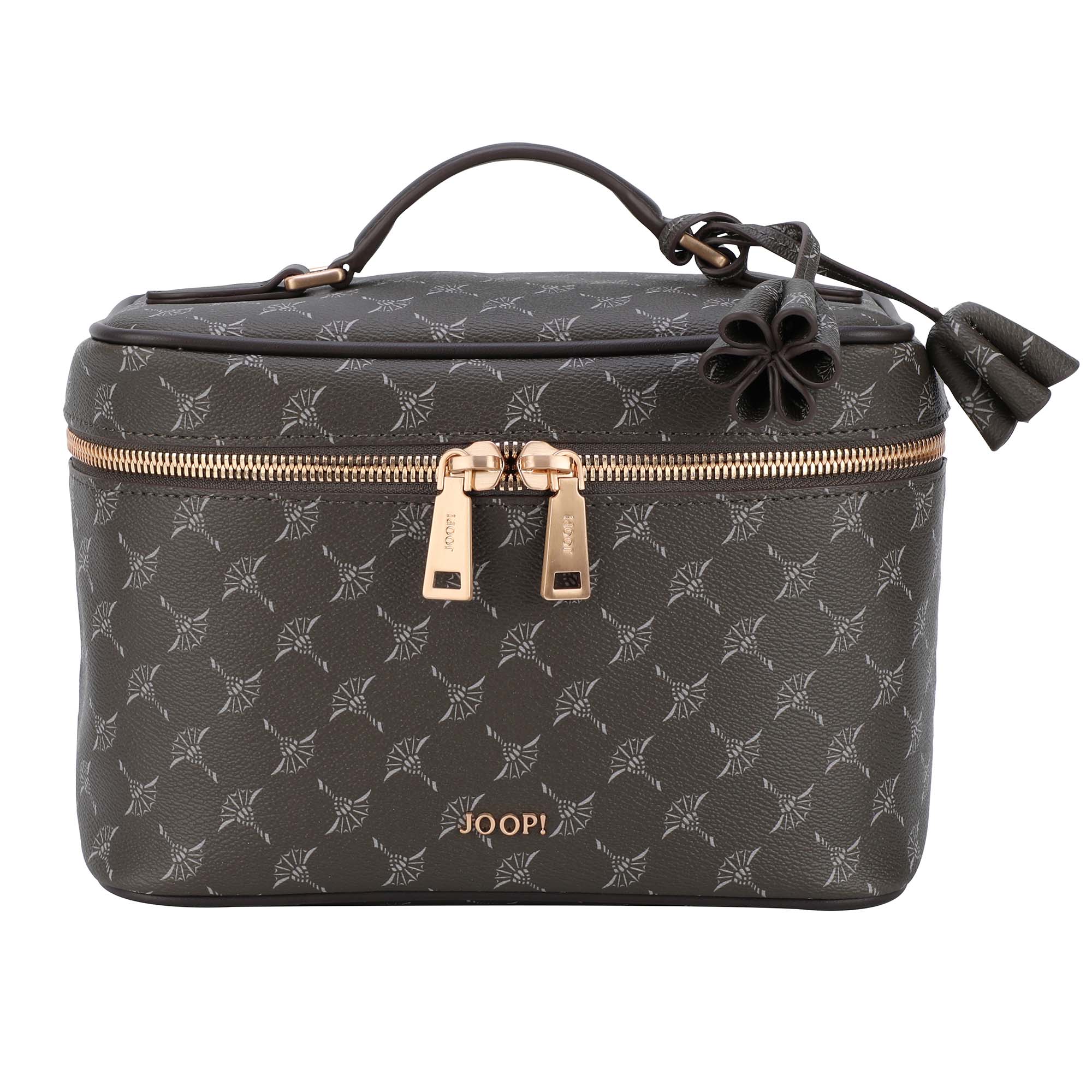 JOOP! Damen Kosmetiktasche - Cortina 1.0 Flora Washbag mhz, Cornflower, Logo, 17x24x13cm (HxBxT)
