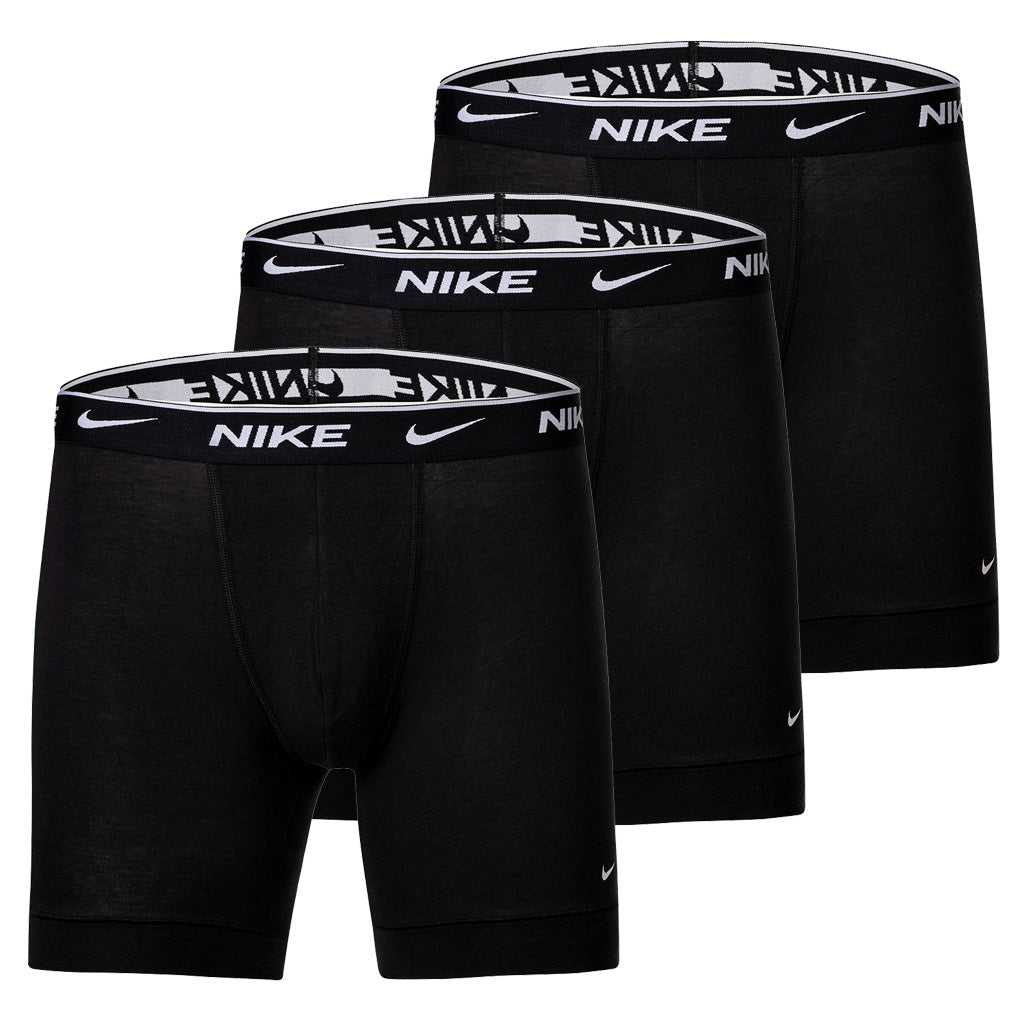 NIKE Herren Boxer Shorts, 3er Pack - Boxers, Cotton Stretch, einfarbig