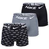 NIKE Herren Boxer Shorts, 3er Pack - Trunks, Dri-Fit Micro, Logobund