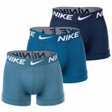 NIKE Herren Boxer Shorts, 3er Pack - Trunks, Dri-Fit Micro, Logobund