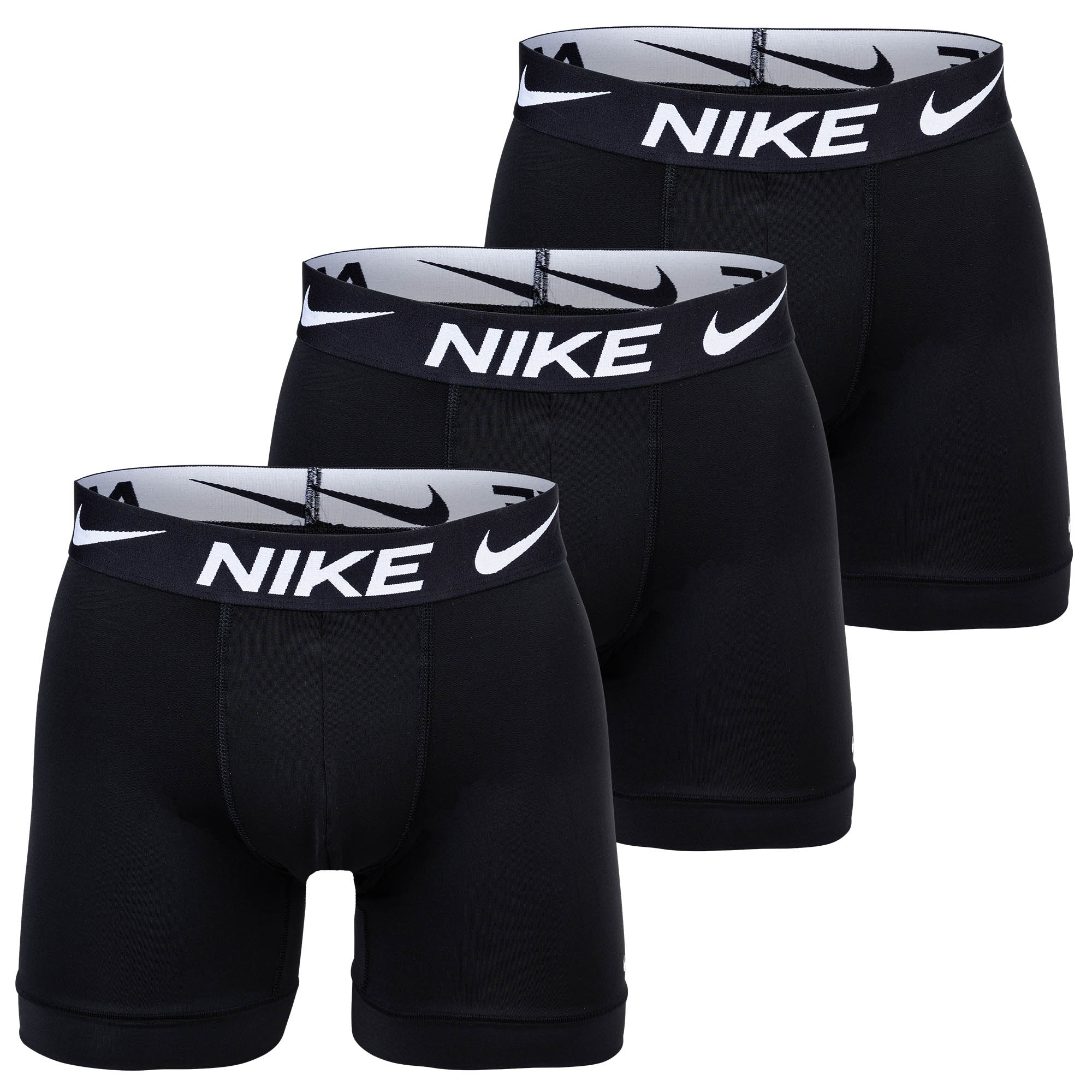 NIKE Men's Boxer Shorts, 3-pack - Boxer Briefs, Dri-Fit Micro, Logo Waistband