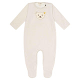 Steiff Baby Strampler - Body, Baumwolle, Bär, Logo, Druckknöpfe, langarm, einfarbig