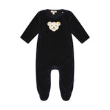 Steiff Baby Strampler - Body, Baumwolle, Bär, Logo, Druckknöpfe, langarm, einfarbig