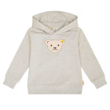 Steiff Kinder Hoodie - Sweatshirt mit Kapuze, Teddy-Applikation, Cotton Stretch