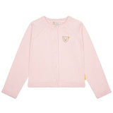 Steiff Mädchen Strickjacke - Teddy-Applikation, Rundhals, Knopfleiste, Baumwolle