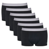 Sloggi Herren Boxershorts, 6er Pack - Hipster, GO ABC 2.0, Baumwolle,  einfarbig