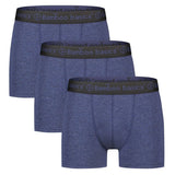 Bamboo basics Herren Boxer Shorts, 3er Pack - LIAM Trunks, atmungsaktiv, Jersey