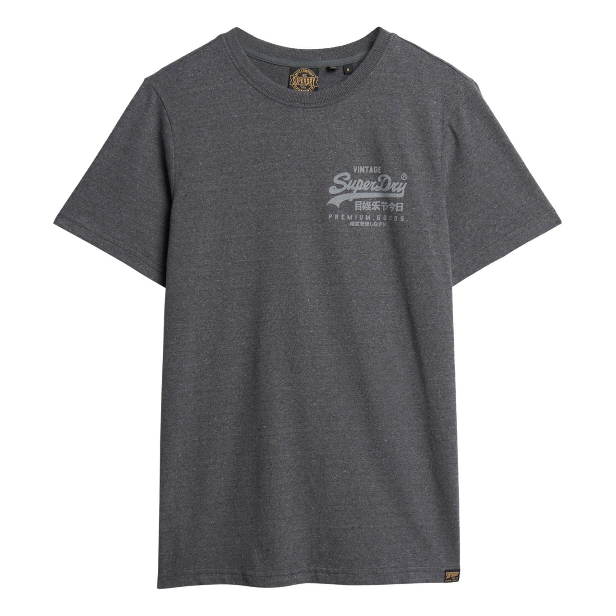 Superdry Men's T-Shirt - Classic VI Heritage Chest Tee , Logo, Round neck, Single colour