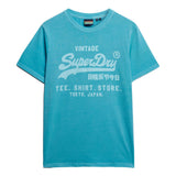 Superdry Herren T-Shirt - VI Neon Relaxed Tee , Logo, Rundhals, einfarbig