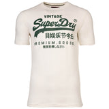 Superdry Herren T-Shirt - VI Classic Tee, Logo, Rundhals, einfarbig