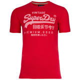 Superdry Herren T-Shirt - VI Classic Tee, Logo, Rundhals, einfarbig