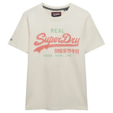 Superdry Herren T-Shirt - VI Classic Tee, T-Shirt, Rundhals, Baumwolle, Logo, einfarbig