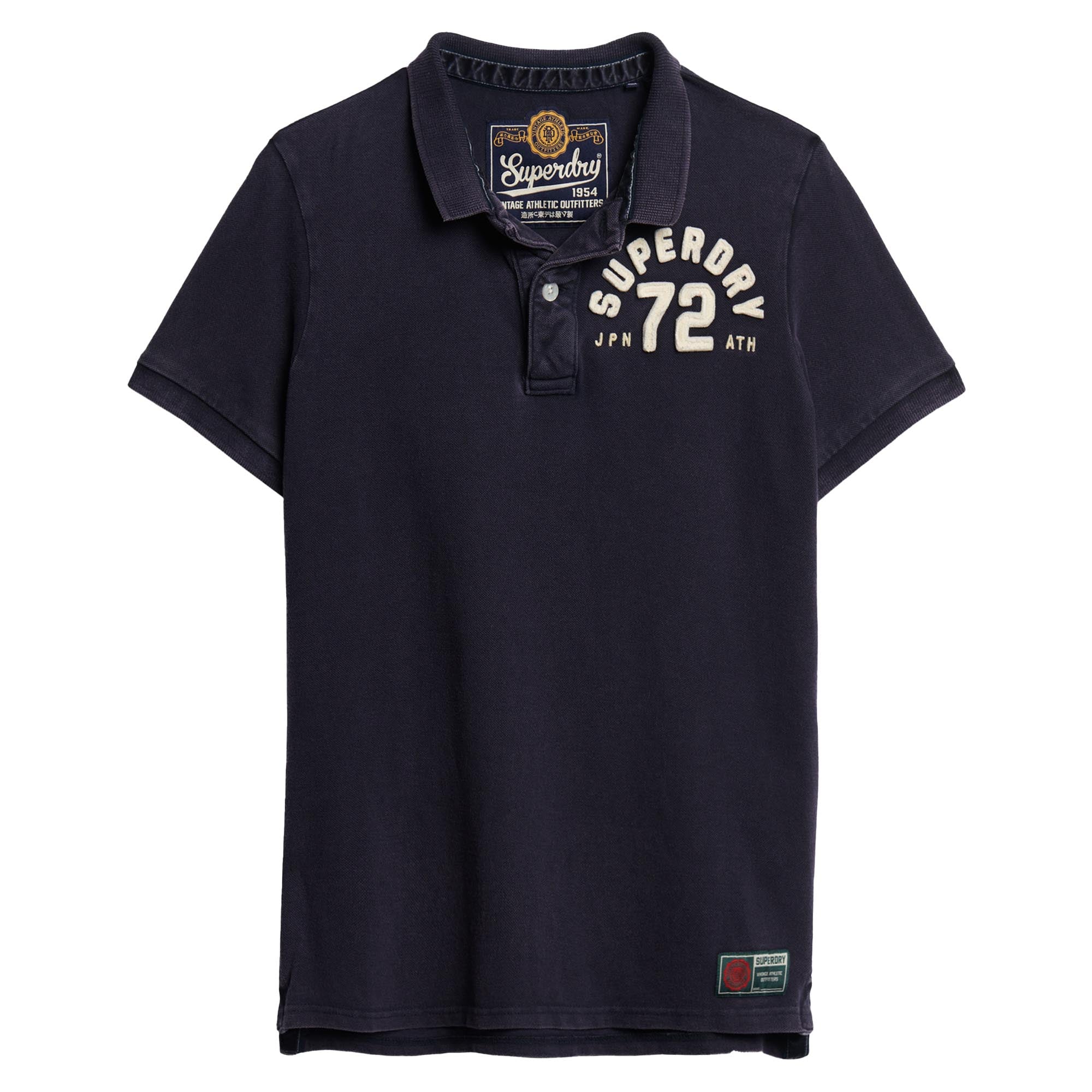 Superdry Men's Polo Shirt - Vintage Athletic Polo, Logo, Single Colour
