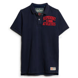Superdry Men's Polo Shirt - Vintage Athletic Polo, Logo, Single Colour