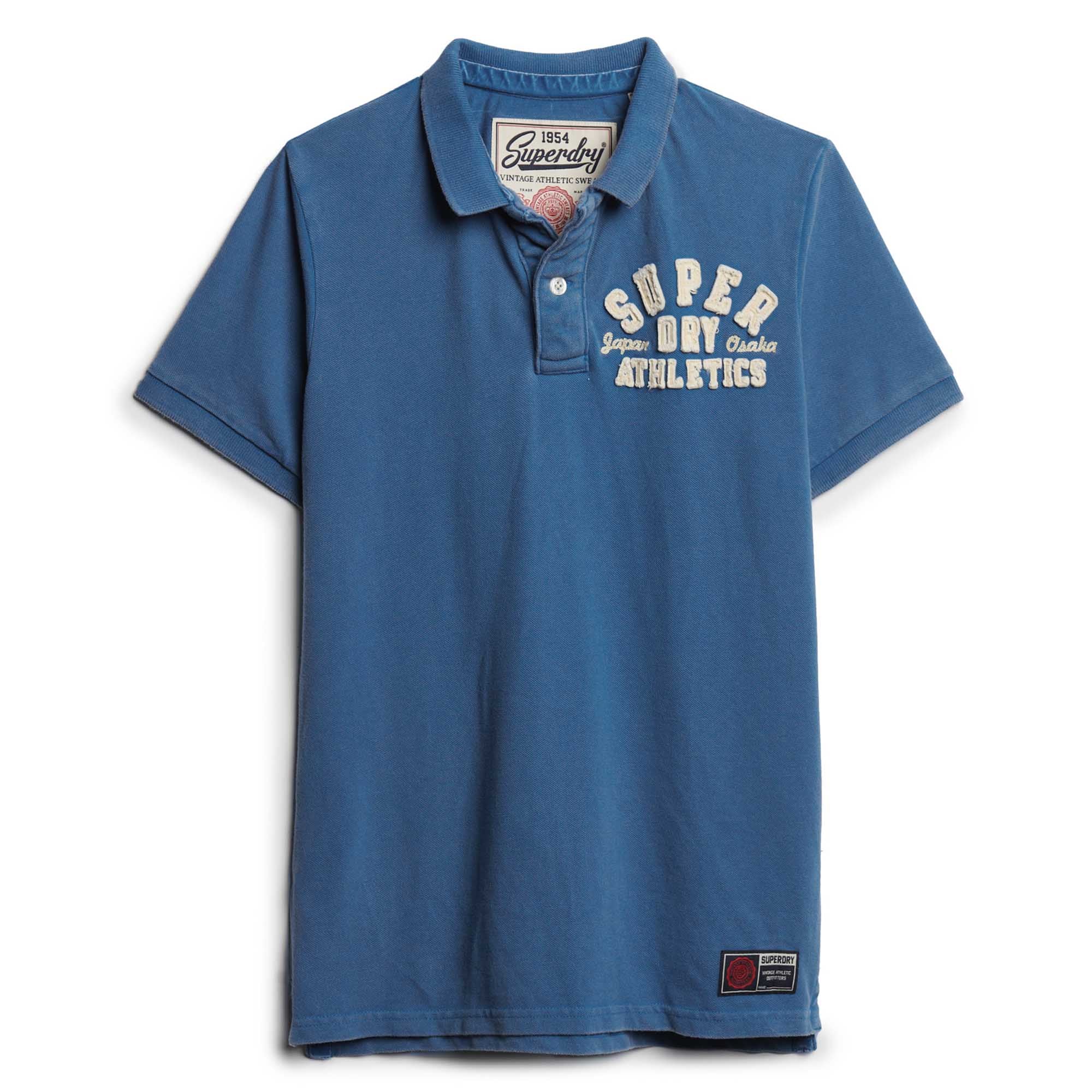 Superdry Herren Poloshirt - Vintage Athletic Polo, Logo, einfarbig