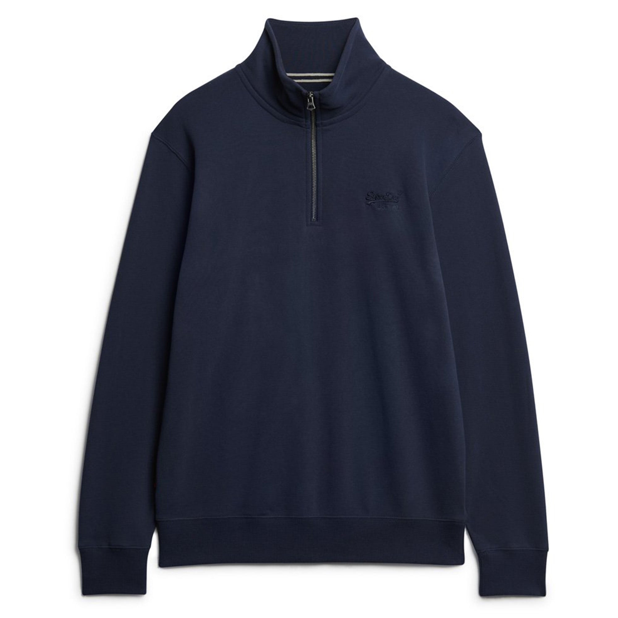 Superdry Herren Henley-Sweatpullover - Essential Logo Henley, einfarbig