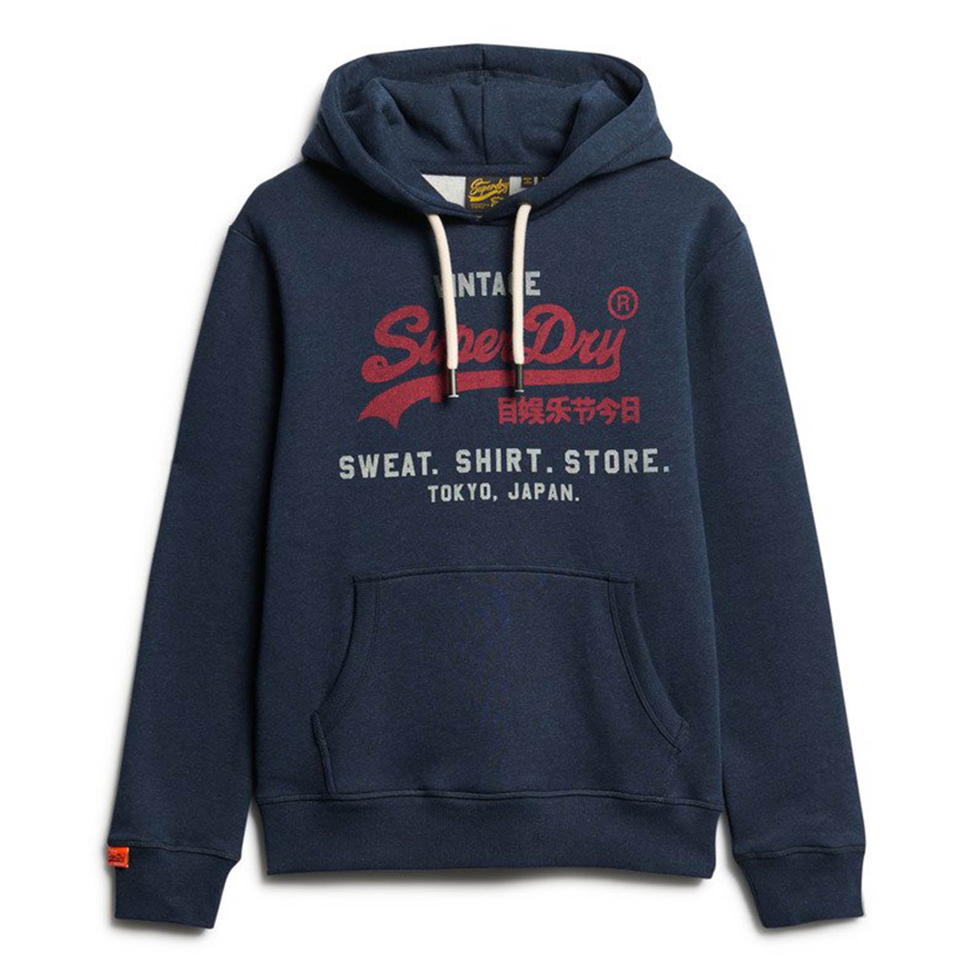 Superdry Herren Hoodie - Vl Heritage Relaxed Hood , Logo, einfarbig