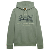 Superdry Herren Hoodie - Vl Heritage Relaxed Hood , Logo, einfarbig