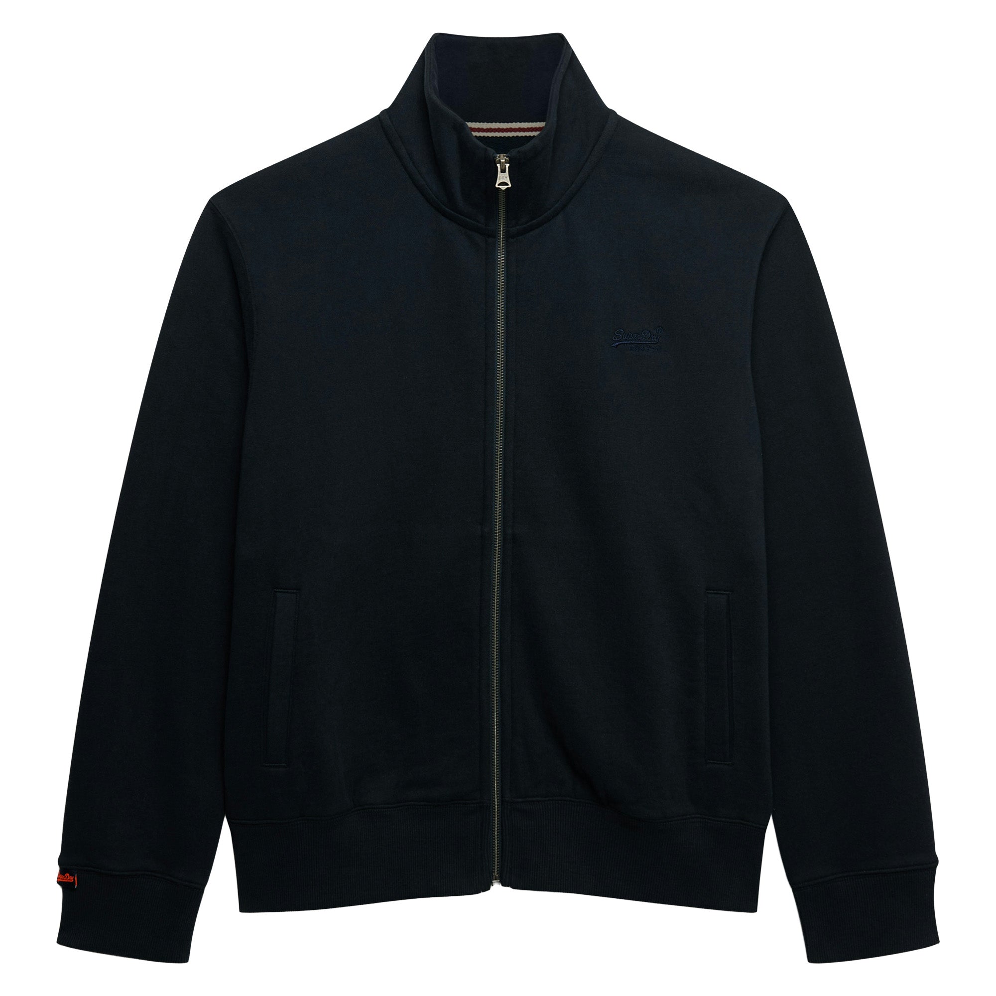 Superdry Men's Sweat Jacket - Essential Logo Track Top, stand-up collar, logo