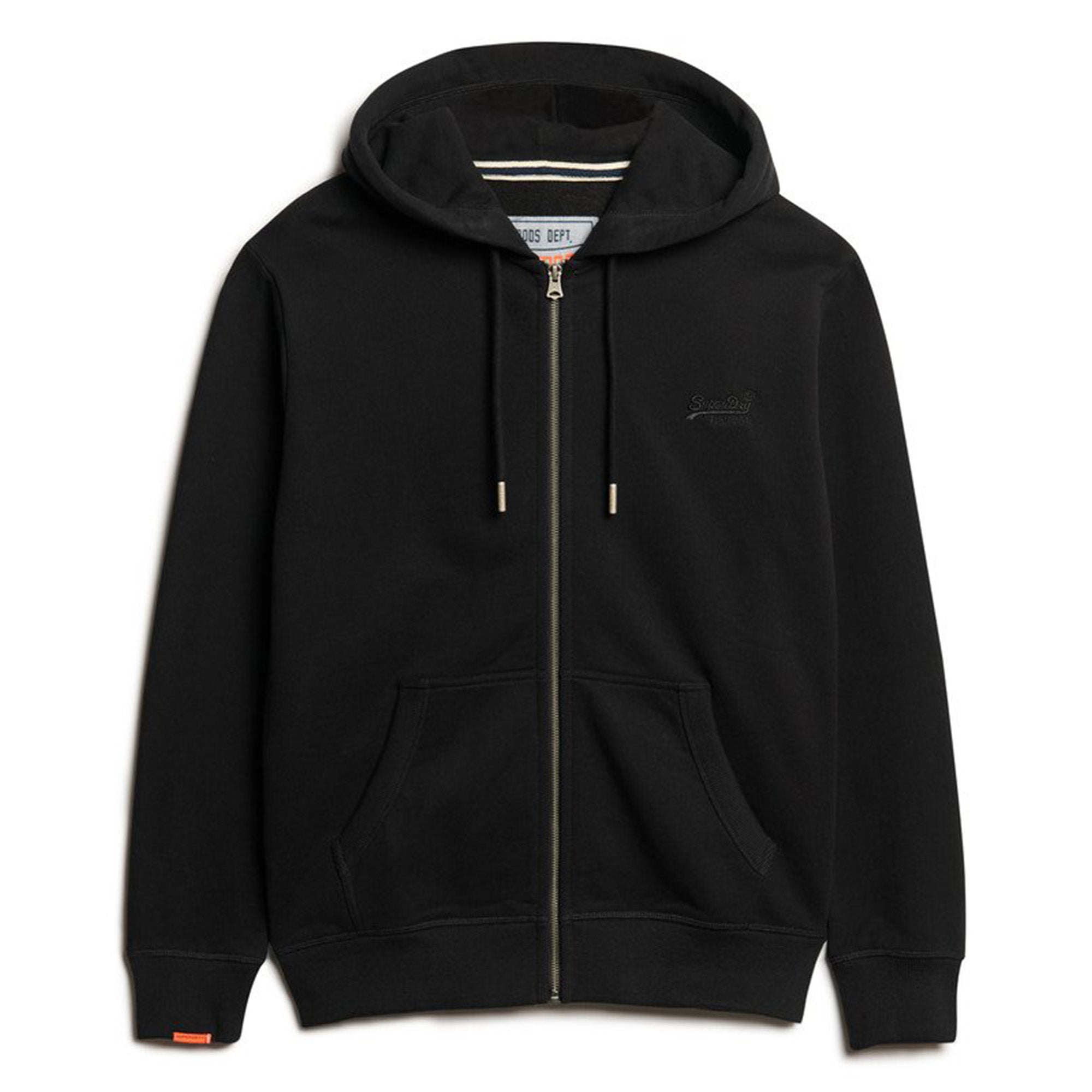 Superdry Herren Sweatjacke - Essential Logo Zip Hoodie, Kapuze, einfarbig