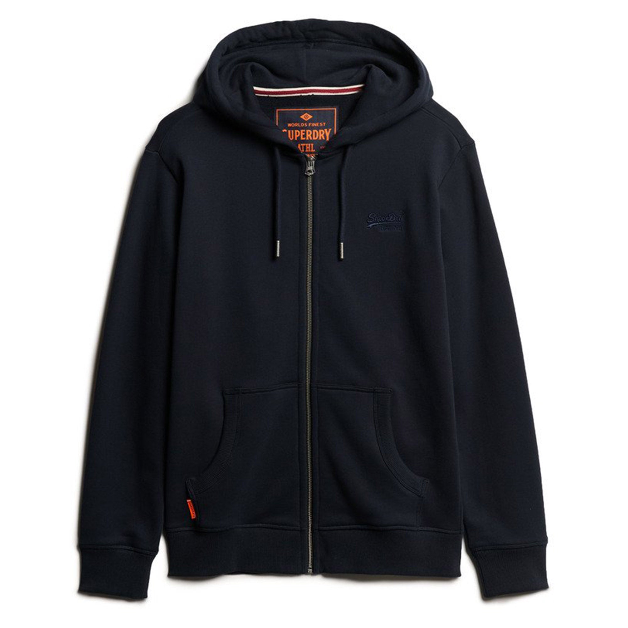Superdry Herren Sweatjacke - Essential Logo Zip Hoodie, Kapuze, einfarbig
