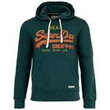 Superdry Herren Hoodie - Vl Classic Hood, Logo, Baumwoll-Mix, einfarbig