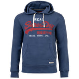 Superdry Herren Hoodie - Vl Classic Hood, Logo, Baumwoll-Mix, einfarbig
