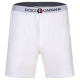 DOLCE & GABBANA Herren Jersey-Boxershorts - Shorts, Logo-Bund, Stretch Baumwolle