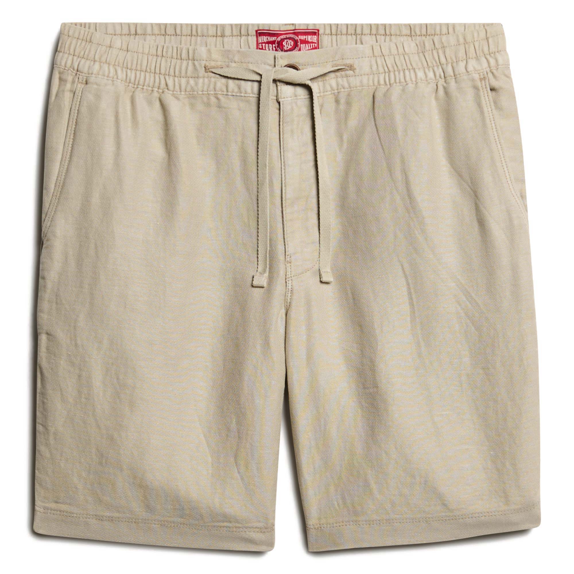 Superdry Herren Leinenshort - Merchant Linen Short, kurze Hose, Leinen, einfarbig